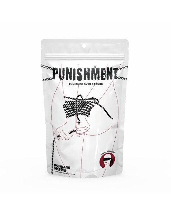 Мотузка для шибарі Punishment - Bondage Rope - Black Мотузка для шибарі Punishment - Bondage Rope - Black