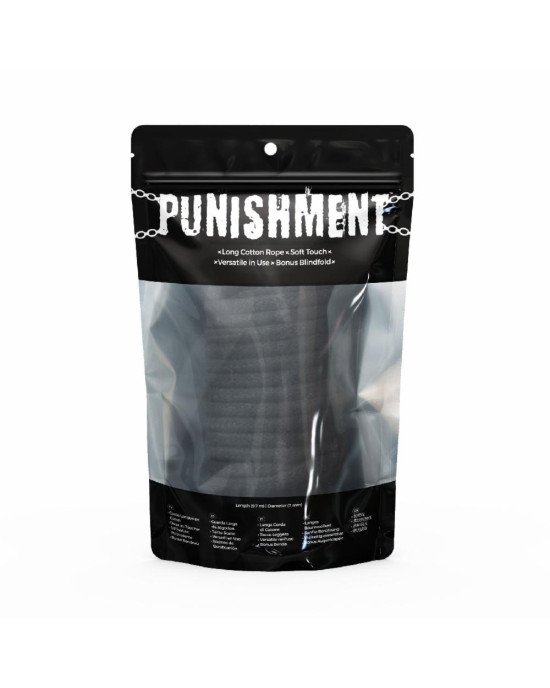 Мотузка для шибарі Punishment - Bondage Rope - Black Мотузка для шибарі Punishment - Bondage Rope - Black