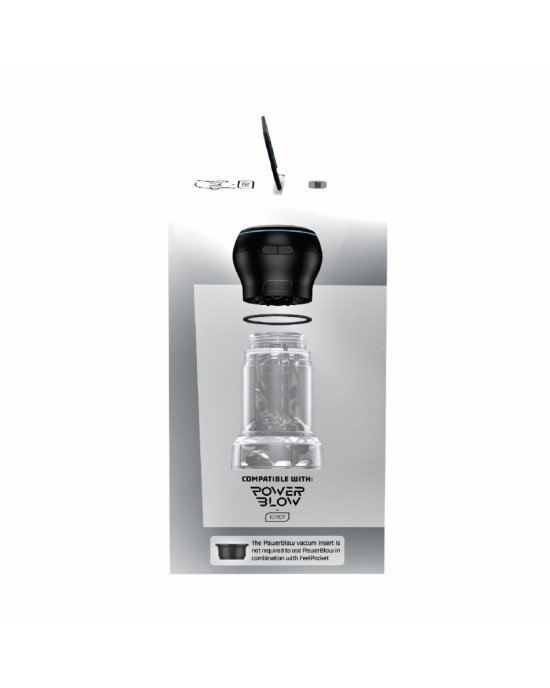 Мастурбатор Kiiroo Feel Pocket Crystal сумісний з PowerBlow Мастурбатор Kiiroo Feel Pocket Crystal сумісний з PowerBlow