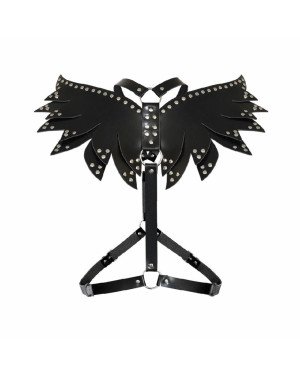 Жіноча портупея Art of Sex - Wings чорна L-2XL, екошкіра Жіноча портупея Art of Sex - Wings чорна L-2XL, екошкіра