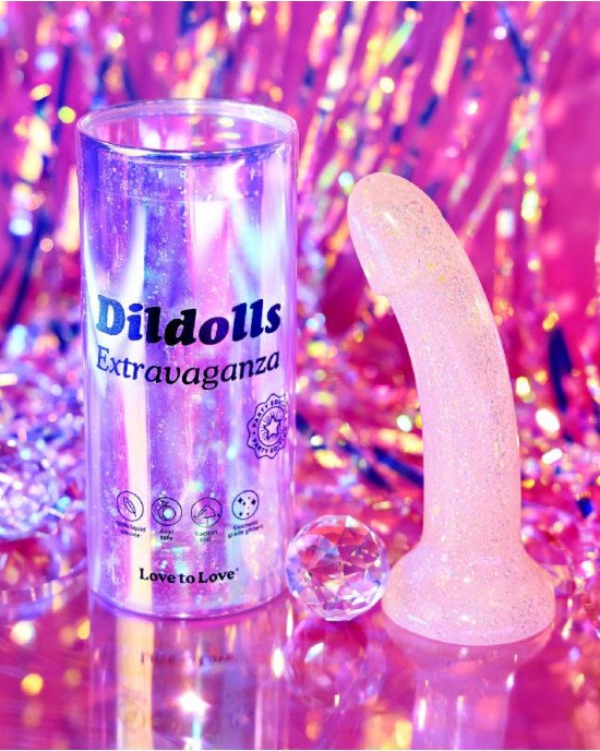 Дилдо з блискітками Love To Love DILDOLLS - EXTRAVAGANZA, ультрам’який Дилдо з блискітками Love To Love DILDOLLS - EXTRAVAGANZA, ультрам’який