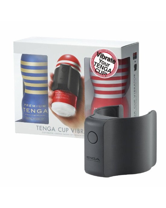 Вібронасадка Tenga CUP VIBRATOR, 7 режимів, 2 мастурбатори в комплекті
