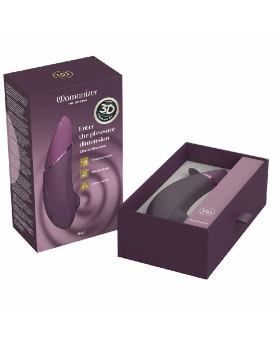 Вакуумний кліторальний стимулятор Womanizer Next Dark Purple Вакуумний кліторальний стимулятор Womanizer Next Dark Purple