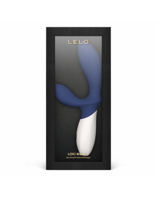 Масажер простати LELO Loki Wave 2 Base Blue, 2 мотори, манливий рух + вібрація Масажер простати LELO Loki Wave 2 Base Blue, 2 мотори, манливий рух + вібрація