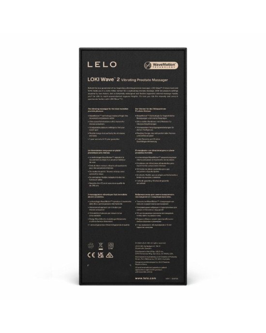 Масажер простати LELO Loki Wave 2 Base Blue, 2 мотори, манливий рух + вібрація Масажер простати LELO Loki Wave 2 Base Blue, 2 мотори, манливий рух + вібрація