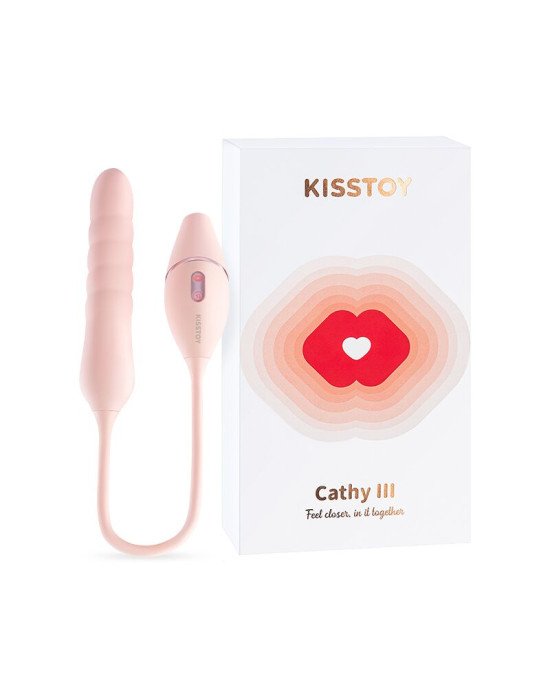 Пульсатор з вакуумним стимулятором KISSTOY Cathy III Pink