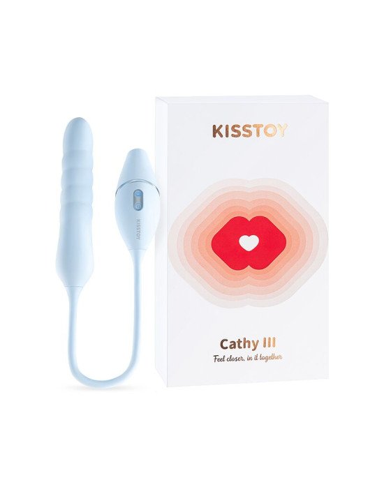 Пульсатор з вакуумним стимулятором KISSTOY Cathy III Light Blue