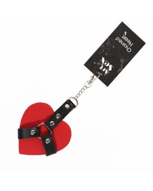 Брелок на карабіні для ключів Art of Sex Chained Heart, Червоний