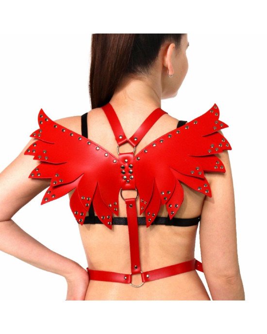 Жіноча портупея Art of Sex - Wings червона XS-M, екошкіра Жіноча портупея Art of Sex - Wings червона XS-M, екошкіра