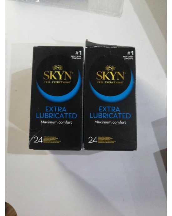 Безлатексні преміум-презервативи SKYN Extra Lubricated 24 шт (м'яте паковання!!!) Безлатексні преміум-презервативи SKYN Extra Lubricated 24 шт (м'яте паковання!!!)