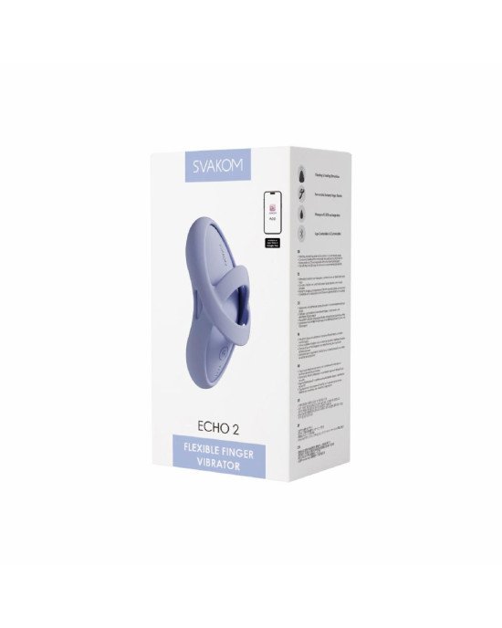 Кліторальний вібратор Svakom Echo 2 Sky Blue Кліторальний вібратор Svakom Echo 2 Sky Blue