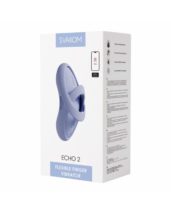 Кліторальний вібратор Svakom Echo 2 Sky Blue Кліторальний вібратор Svakom Echo 2 Sky Blue