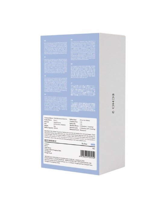 Кліторальний вібратор Svakom Echo 2 Sky Blue Кліторальний вібратор Svakom Echo 2 Sky Blue