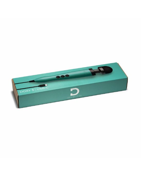 Вібромасажер DOXY3 USB-C Massager TURQUOISE