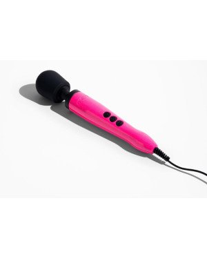 Вібромасажер DOXY Die Cast Massager Hot Pink, дуже потужний, живлення 220В, металевий корпус