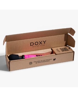 Вібромасажер DOXY Die Cast Massager Hot Pink, дуже потужний, живлення 220В, металевий корпус Вібромасажер DOXY Die Cast Massager Hot Pink, дуже потужний, живлення 220В, металевий корпус