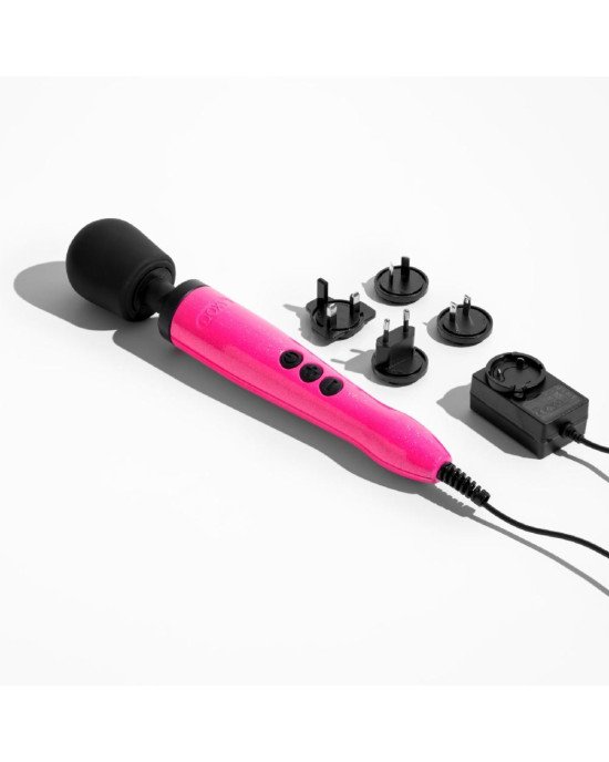 Вібромасажер DOXY Die Cast Massager Hot Pink, дуже потужний, живлення 220В, металевий корпус Вібромасажер DOXY Die Cast Massager Hot Pink, дуже потужний, живлення 220В, металевий корпус