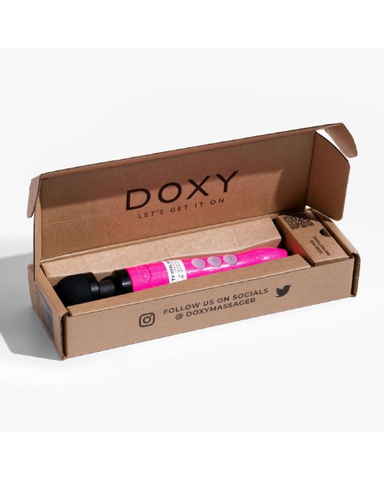 Вібромасажер DOXY Die Cast 3R Hot Pink, дуже потужний, перезаряджуваний, металевий корпус Вібромасажер DOXY Die Cast 3R Hot Pink, дуже потужний, перезаряджуваний, металевий корпус