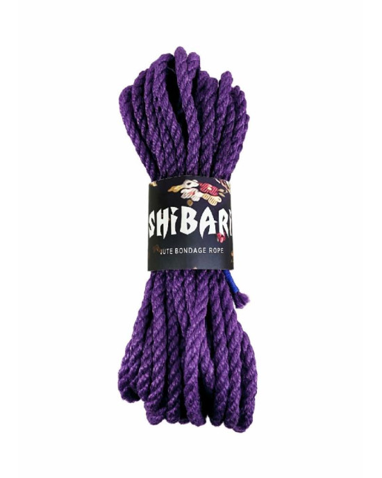 Джутова мотузка для шибарі Feral Feelings Shibari Rope, 8 м бузкова Джутова мотузка для шибарі Feral Feelings Shibari Rope, 8 м бузкова