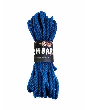 Джутова мотузка для шибарі Feral Feelings Shibari Rope, 8 м синя Джутова мотузка для шибарі Feral Feelings Shibari Rope, 8 м синя