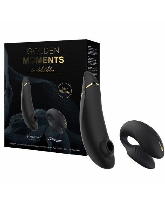 Преміальний подарунковий набір Golden Moments: Womanizer Premium та We-Vibe Chorus Black Преміальний подарунковий набір Golden Moments: Womanizer Premium та We-Vibe Chorus Black