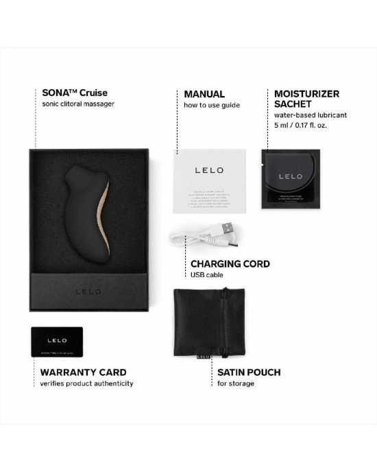 Звуковий стимулятор LELO SONA Cruise Black Звуковий стимулятор LELO SONA Cruise Black