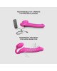 Безремінний страпон з вібрацією Strap-On-Me Vibrating Fuchsia XL, діам. 4,7см, пульт ДК, регульований Безремінний страпон з вібрацією Strap-On-Me Vibrating Fuchsia XL, діам. 4,7см, пульт ДК, регульований