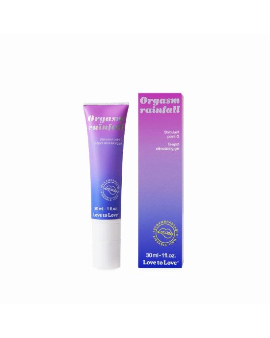 Стимулювальний гель для точки G Love To Love Orgasm Rainfall - G Spot Stimulating Gel 30 мл Стимулювальний гель для точки G Love To Love Orgasm Rainfall - G Spot Stimulating Gel 30 мл