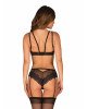 Комплект Obsessive Allastia 2-pcs set black L/XL