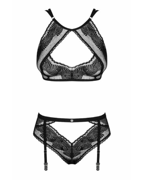 Комплект Obsessive Allastia 2-pcs set black L/XL