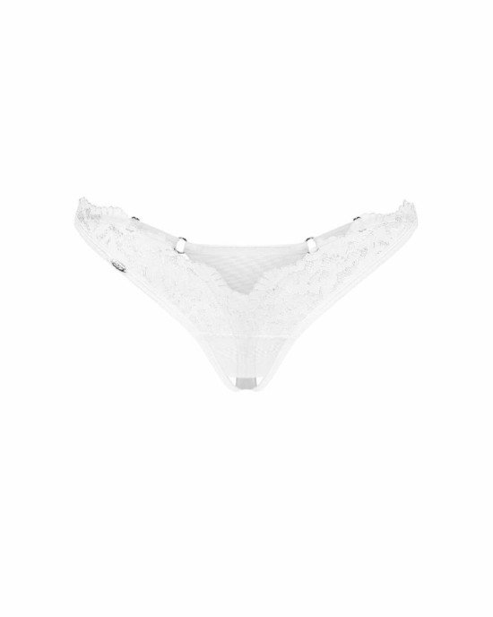 Трусики Obsessive Arrowel White crotchless thong L/XL Трусики Obsessive Arrowel White crotchless thong L/XL