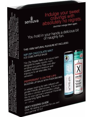 Подарунковий набір Sensuva Lips & Nips Pleasure Kit - Chocolate Peppermint 2 x 4г