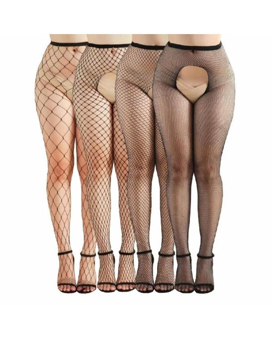 Комплект колготок JSY WW7040-open Black One Size (4 шт) Комплект колготок JSY WW7040-open Black One Size (4 шт)