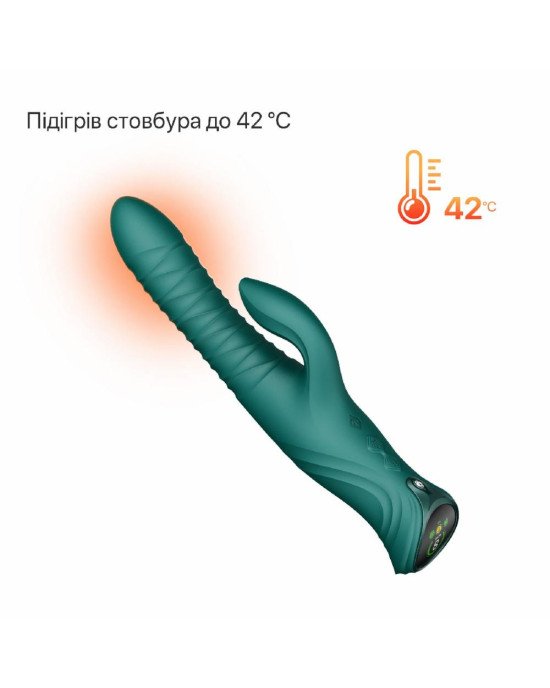 Пульсатор-кролик з вібрацією Zalo Mose 2 Turquoise Green Пульсатор-кролик з вібрацією Zalo Mose 2 Turquoise Green