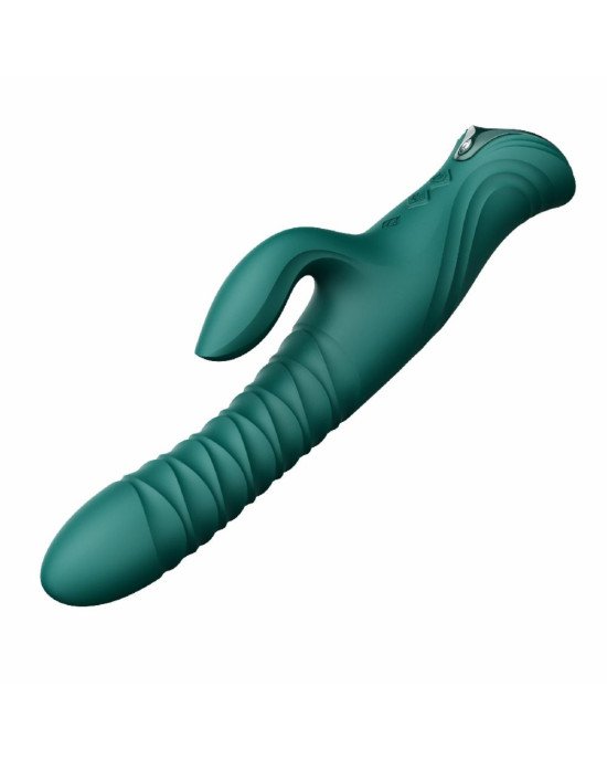 Пульсатор-кролик з вібрацією Zalo Mose 2 Turquoise Green