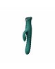 Пульсатор-кролик з вібрацією Zalo Mose 2 Turquoise Green
