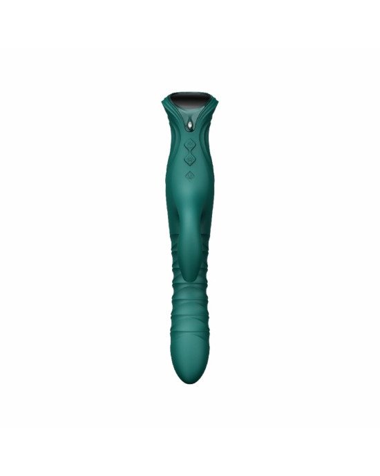 Пульсатор-кролик з вібрацією Zalo Mose 2 Turquoise Green