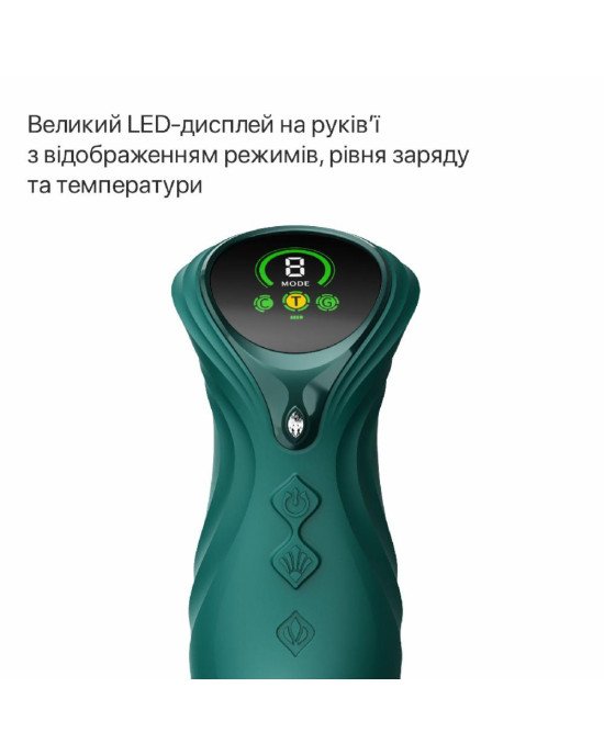 Пульсатор-кролик з вібрацією Zalo Mose 2 Turquoise Green Пульсатор-кролик з вібрацією Zalo Mose 2 Turquoise Green