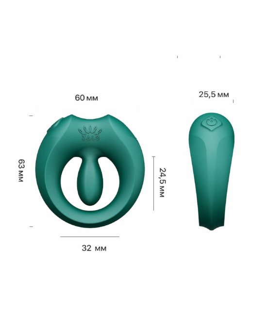 Ерекційне кільце Zalo Apis Turquoise Green
