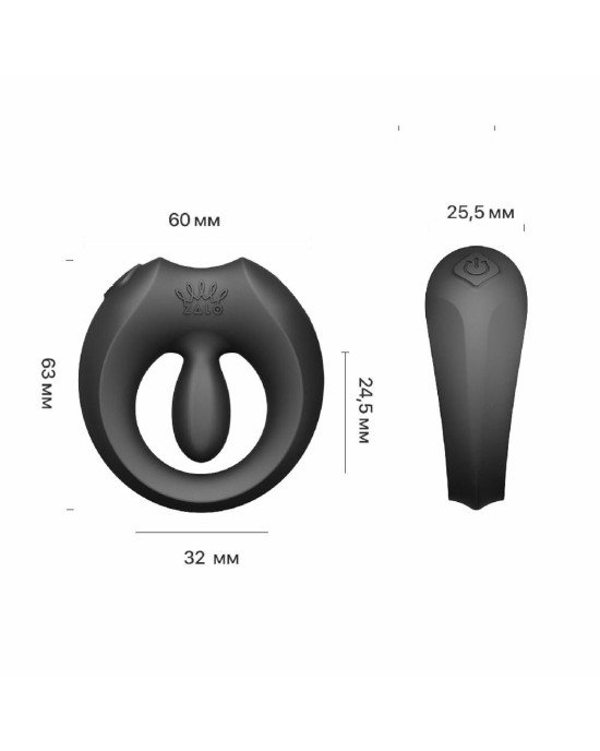 Ерекційне кільце Zalo Apis Obsidian Black Ерекційне кільце Zalo Apis Obsidian Black