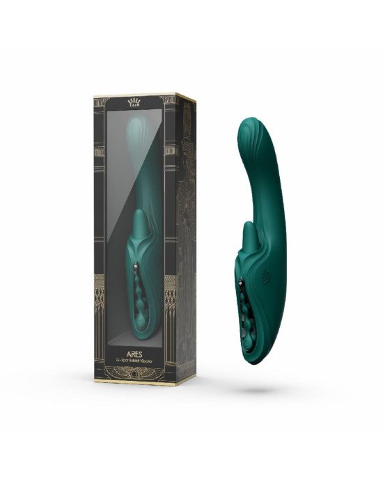 Вібратор-кролик Zalo Ares Turquoise Green
