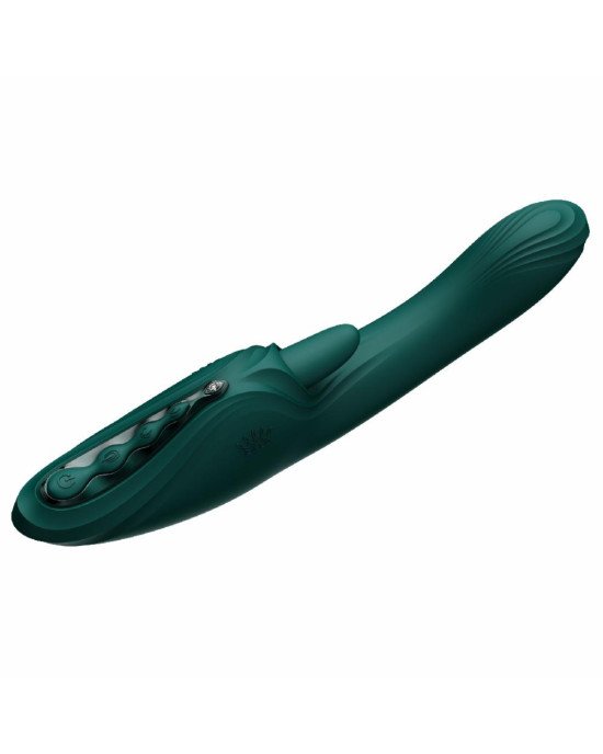 Вібратор-кролик Zalo Ares Turquoise Green