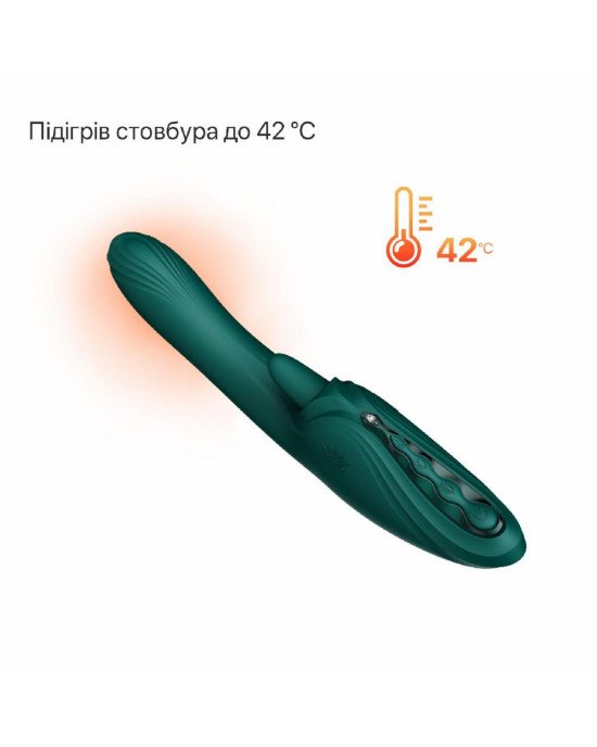 Вібратор-кролик Zalo Ares Turquoise Green Вібратор-кролик Zalo Ares Turquoise Green