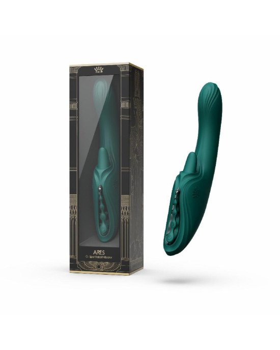 Вібратор-кролик Zalo Ares Turquoise Green
