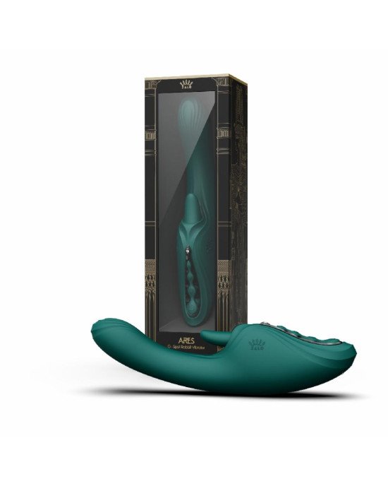 Вібратор-кролик Zalo Ares Turquoise Green