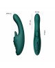 Вібратор-кролик Zalo Ares Turquoise Green Вібратор-кролик Zalo Ares Turquoise Green