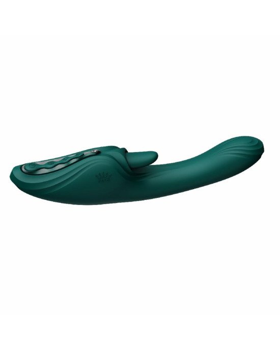 Вібратор-кролик Zalo Ares Turquoise Green