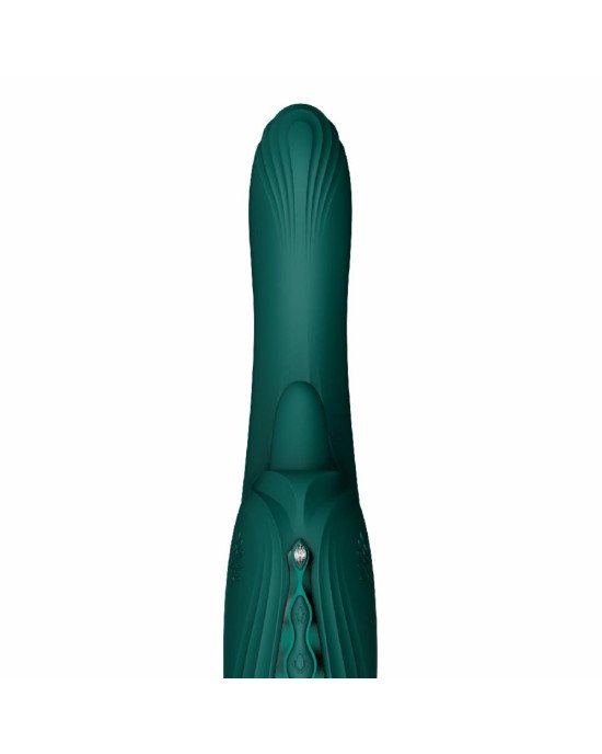 Вібратор-кролик Zalo Ares Turquoise Green