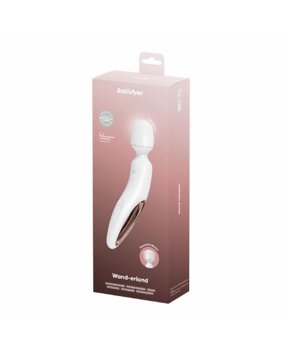 Вібромасажер Satisfyer Wand-erland (White/Rosegold) Вібромасажер Satisfyer Wand-erland (White/Rosegold)