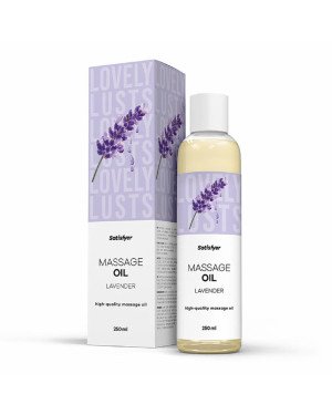 Розпродаж!!! Масажна олія Satisfyer Massage Oil Lavender 250 мл (термін 30.04.2027)